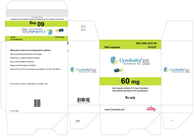 
PACKAGE LABEL- Cymbalta 60 mg, bottle of 1000
