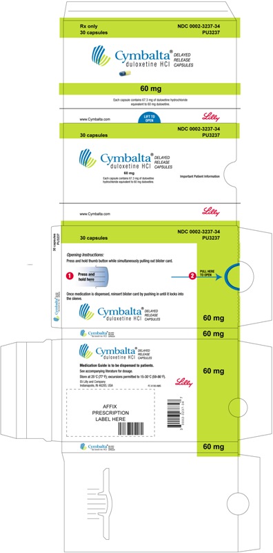
PACKAGE LABEL- Cymbalta 60 mg, 30 capsules
