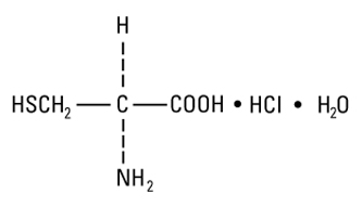 structural formula cysteine hydrochloride