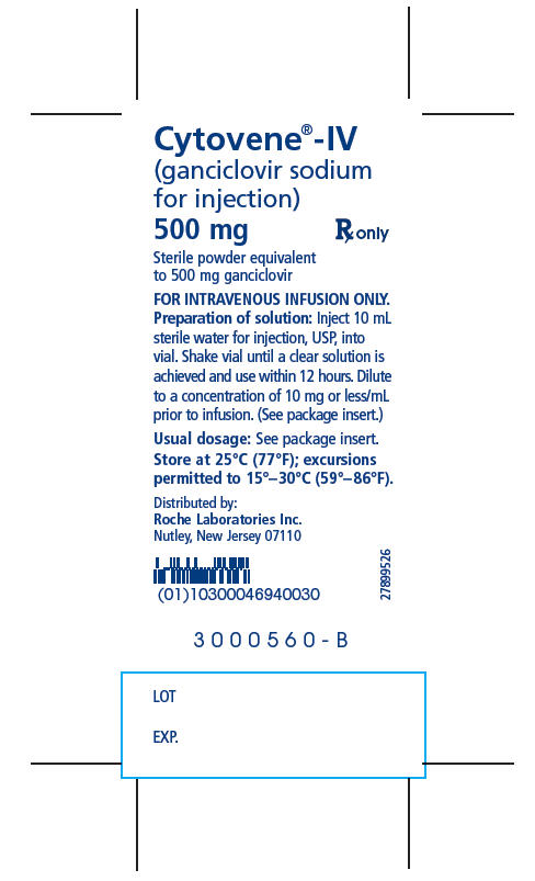 PRINCIPAL DISPLAY PANEL - 500 mg Vial