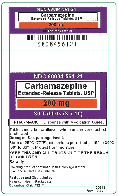 Carbamazepine ER 200 mg tablets, USP (3x10)