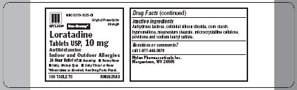 Loratadine Tablets 10 mg Bottle Base Layer