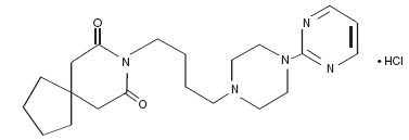 Buspirone structural formula