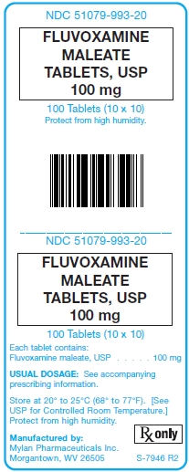 Fluvoxamine Maleate 100 mg Tablet Unit Carton Label