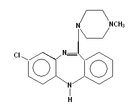 Clozapine Stuctural Formula
