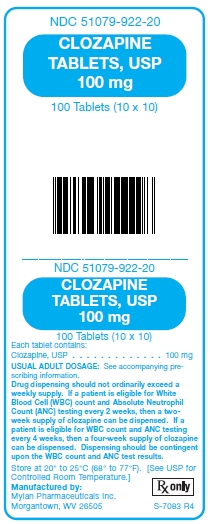 Clozapine Tablets, USP 100 mg