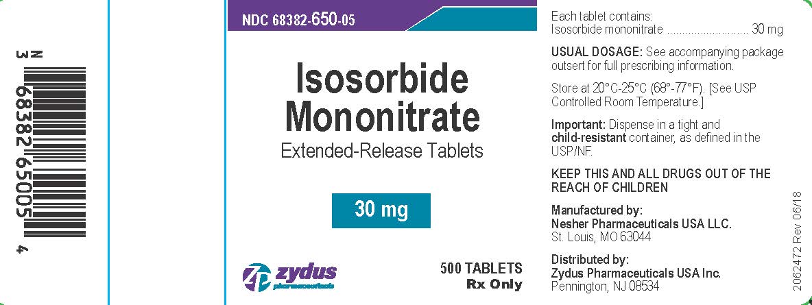 Bottle Label 30 mg 500 count