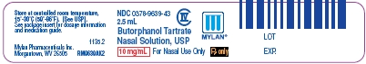 Butorphanol Tartrate Nasal Solution Label