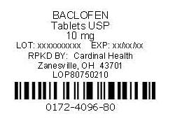 Baclofen Label