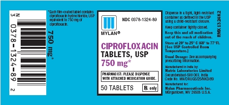 Ciprofloxacin 750 mg Tablet Bottles