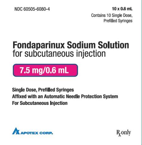 Arixtra Injection 7.5 mg/0.6 mL Carton