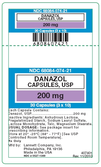 Danazol 200 mg label
