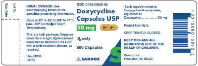 Doxycycline 50 mg Label