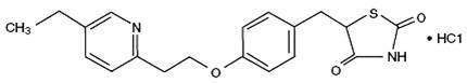 Chemical Structure-Pioglitazone Hydrochloride