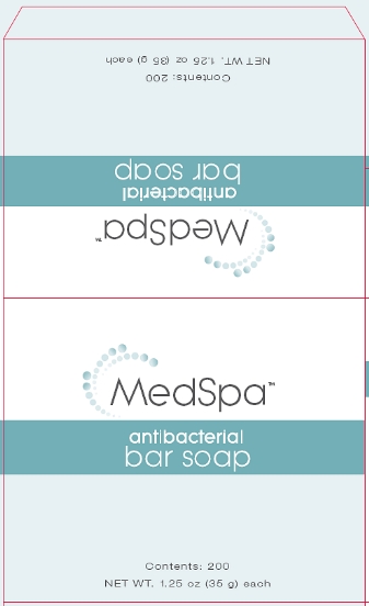 MedSpa Antibacterial Bar Soap box Back Panel and Top