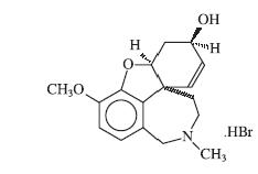 Structural formula for galantamine hydrobromide