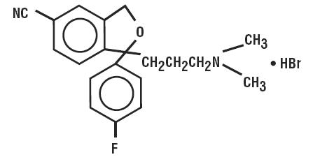 Citalopram HBr structural formula