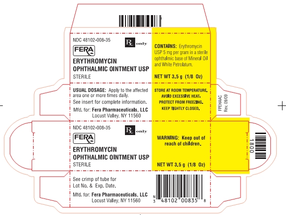 Erythromycin Carton Label