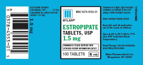 Estropipate Tablets, USP 1.5 mg Bottle Label