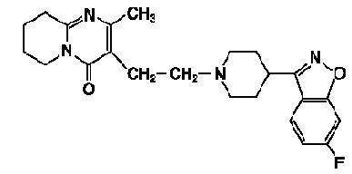 Structural formula for risperidone
