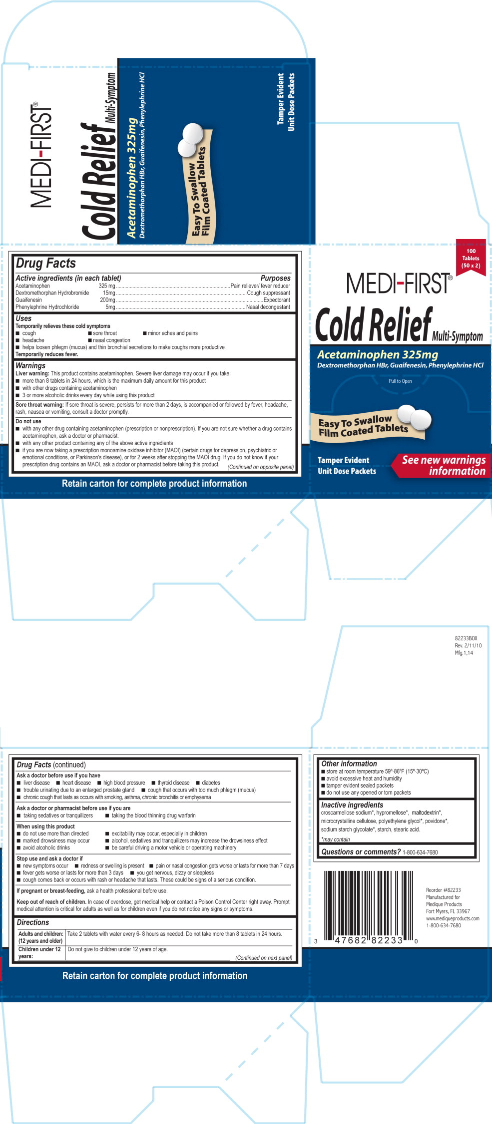 425R MF Cold Relief Label