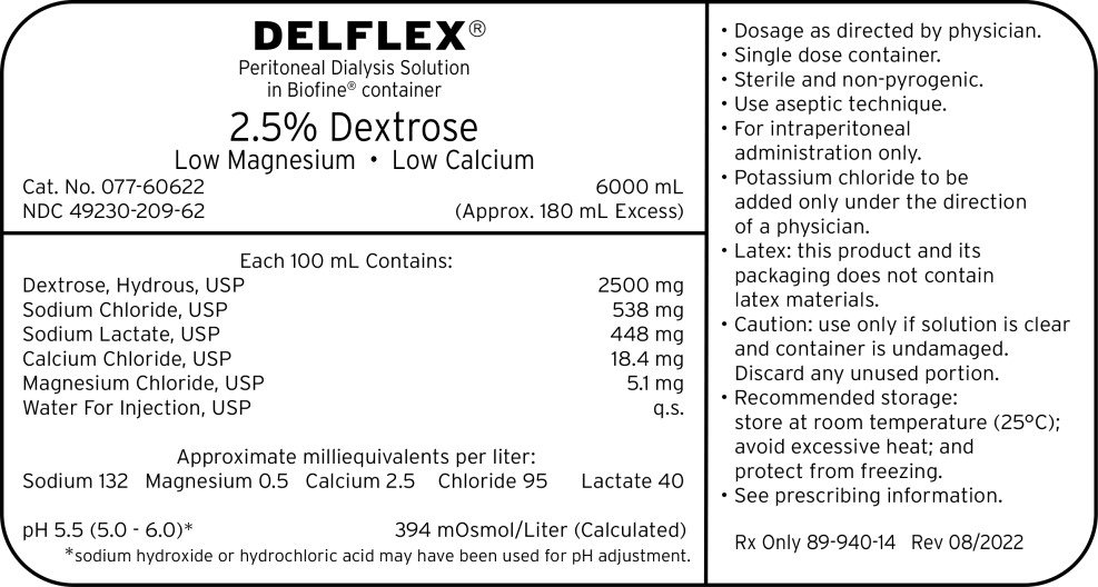 Principal Display Panel – 2.5% Dextrose 6000 mL Bag Label
