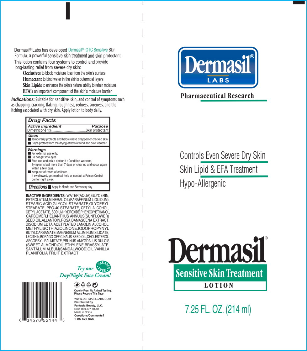 Principal Display Panel - Dermasil Sensitive 7.25 Tube Label
