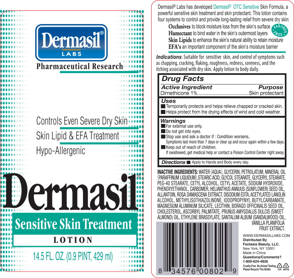 Principal Display Panel - Dermasil Sensitive 14.5 Bottle Label
