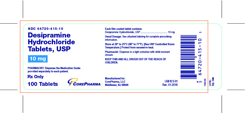 Container Label - 10 mg - NDC 64720-415-10