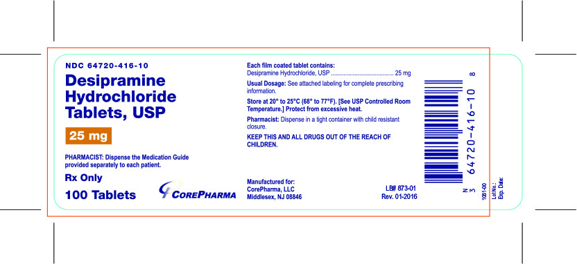 Container Label - 25 mg - NDC 64720-416-10