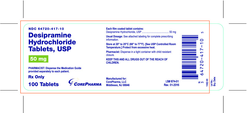 Container Label - 50 mg - NDC 64720-417-10