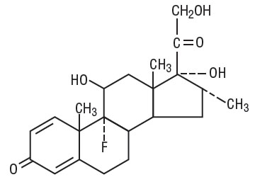 Chemical structure for Dexamethasone