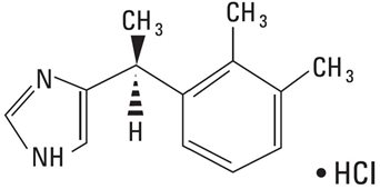 Dexmedetomidine hydrochloride structural formula