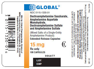 Principal Display Panel - 15 mg Label