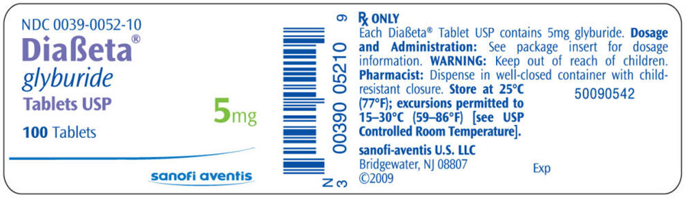 PRINCIPAL DISPLAY PANEL - 5 mg 100 Tablets Label