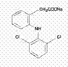 Diclofenac Sodium Delayed-Release EC Tabs structural formula