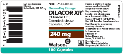 Dilacor XR Extended Release Capsules 240 mg Bottles