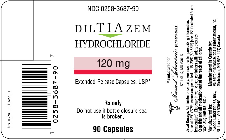 Diltiazem Hydrochloride - 120 mg Bottle Label