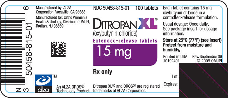 PRINCIPAL DISPLAY PANEL - 15 mg 100 tablet bottle