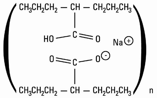 Divalproex Sodium -Structure Formula