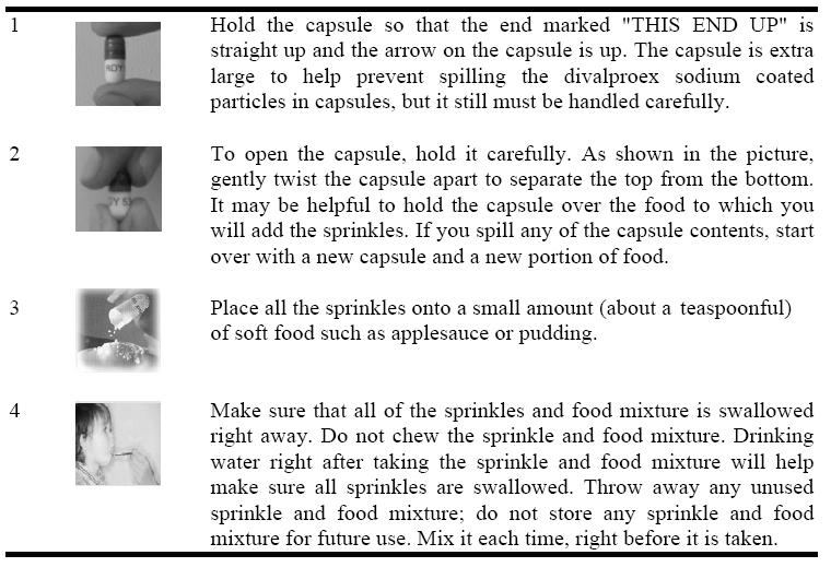 Divalproex Sodium- How to administer with food.