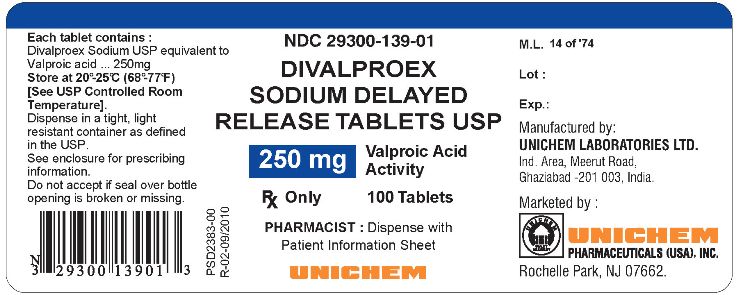 Container Label - Divalproex Sodium Delayed Release Tablets USP 250 mg