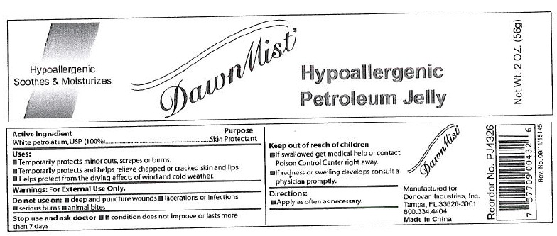 Petroleum Jelly Label