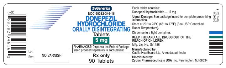 Donepezil Hydrochloride Orally Disintegrating Tablets, 5 mg