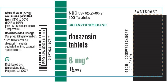 Principal Display Panel - 8 mg Tablet Bottle Label - NDC 59762-2480-7