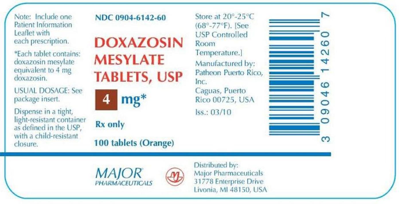 Doxazosin 4 mg tablet