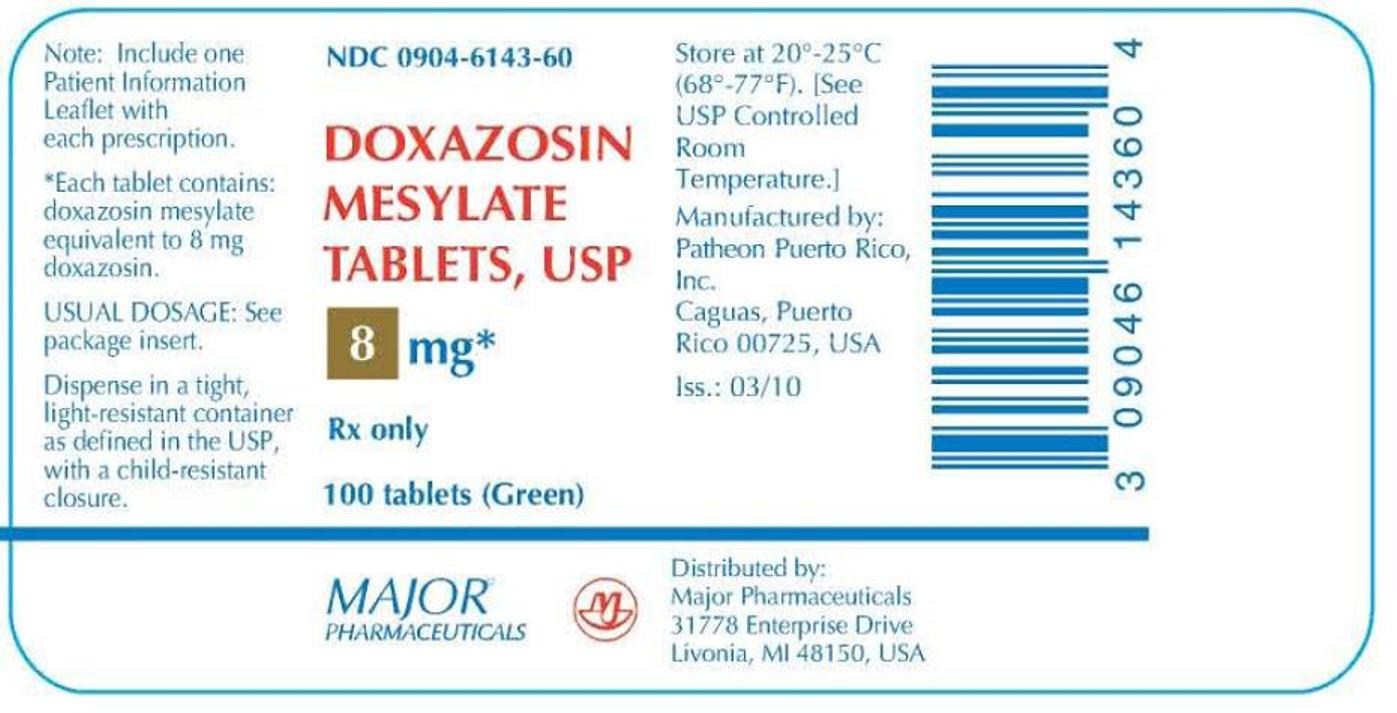 Doxazosin 8 mg tablet