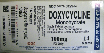 Doxycycline 100mg Label - 14's