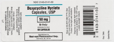 Doxycycline Hyclate Capsules, USP 50 mg/50 Capsules