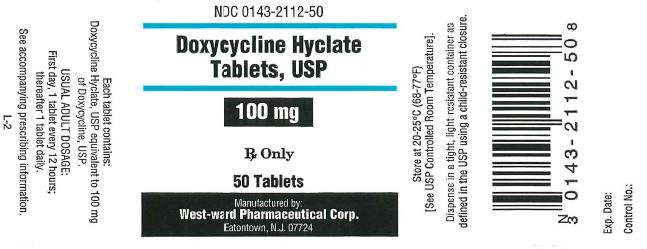 Doxycycline Hyclate Tablets, USP
100 mg/50 Tablets